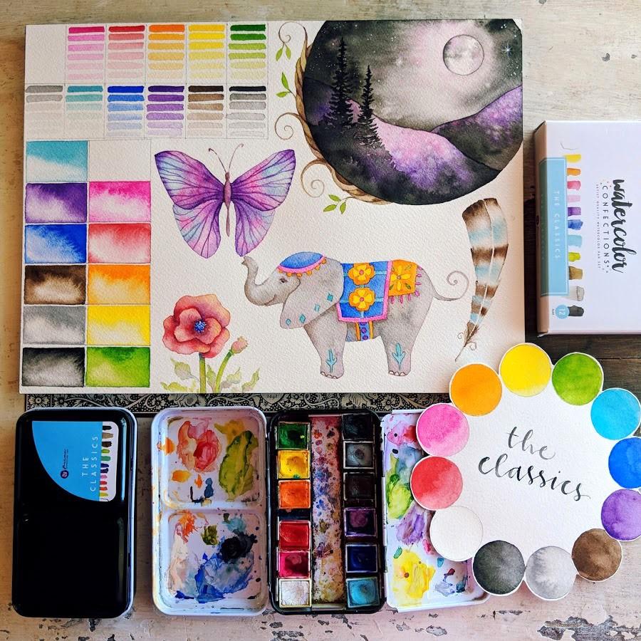 【老帳仁】Art Philosophy 藝術家級12色塊狀水彩 The Classics 就是經典 Prima-細節圖4