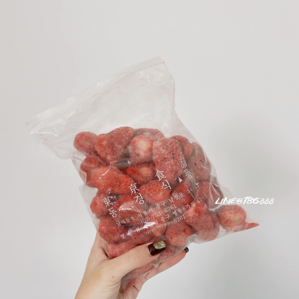 韓國 巨無霸 貨真價實 整顆風乾 草莓乾-細節圖3