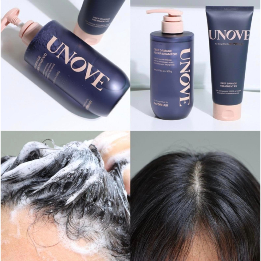 韓國 Unove #蛋白安瓶 深層修護損傷 洗髮精 500g-細節圖7