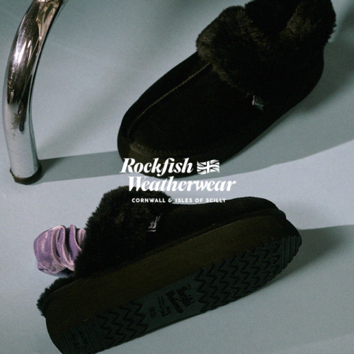🇰🇷 韓國新款 Rockfish 厚底 毛拖鞋 涼鞋 後腳跟可拆 （附兩種扣帶，毛毛、天鵝絨絲帶）黑色