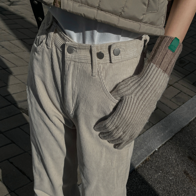 🇰🇷韓國同步上新 looknone 雙色手指孔手套-細節圖4