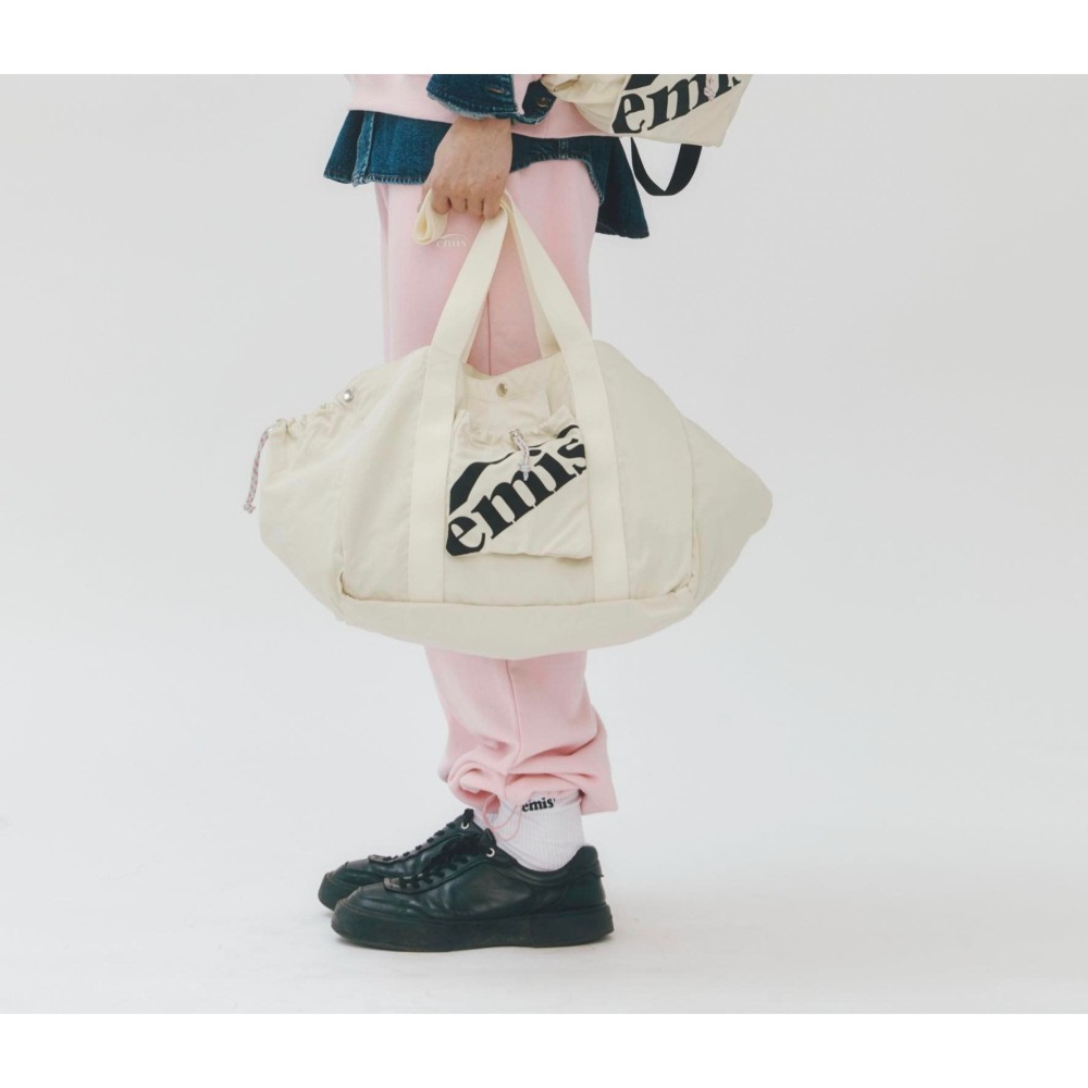 現貨 韓國代購 emis 大型 托特包 肩背包 PACKABLE NYLON TOTE BAG-細節圖3