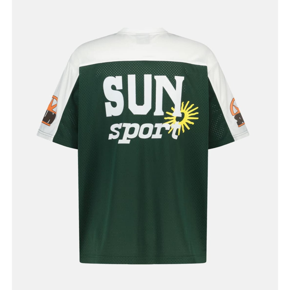 薛仁雅、nmixx女團 sullyoon私服 同款 🇰🇷 韓國 Sunlove oversize 球衣 綠白撞色-細節圖5