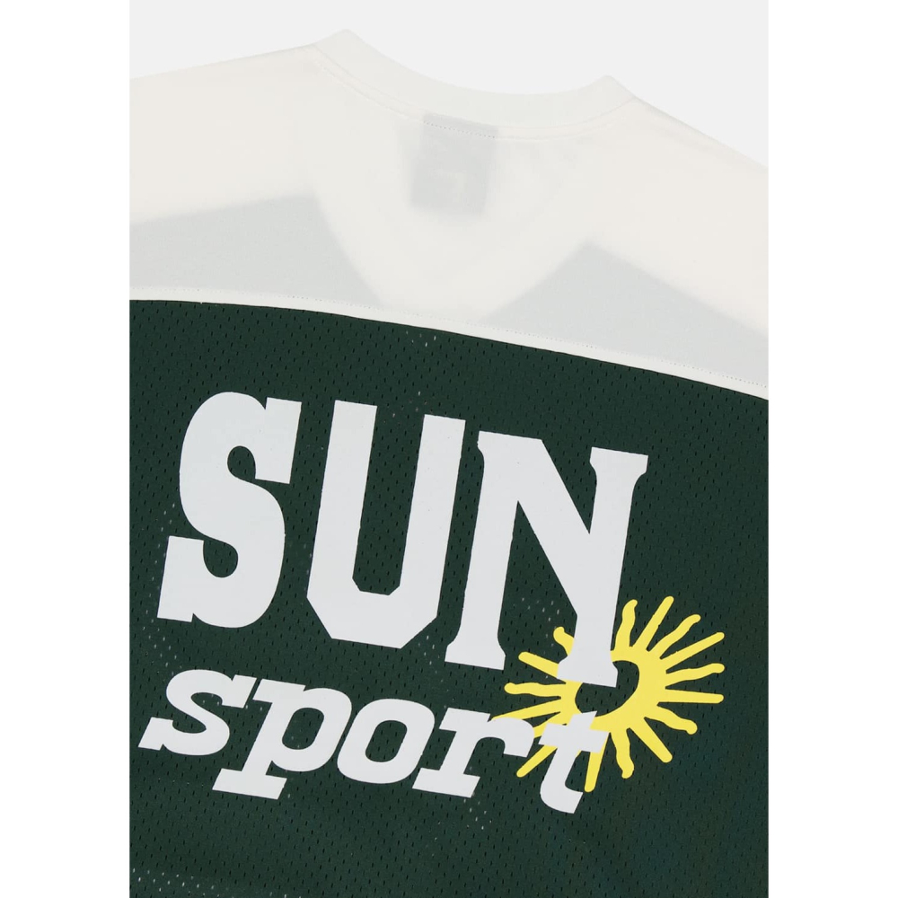 薛仁雅、nmixx女團 sullyoon私服 同款 🇰🇷 韓國 Sunlove oversize 球衣 綠白撞色-細節圖7