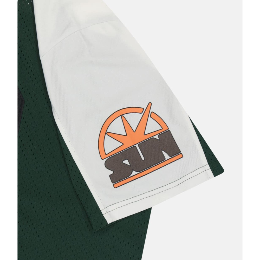 薛仁雅、nmixx女團 sullyoon私服 同款 🇰🇷 韓國 Sunlove oversize 球衣 綠白撞色-細節圖8