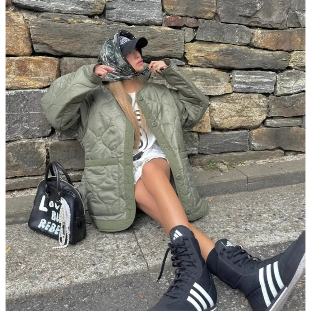 🇰🇷 韓國IVE REI 著用SOIF drink 豹紋蝴蝶結絲巾-細節圖4