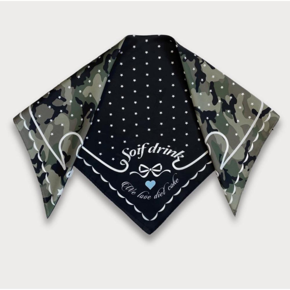 🇰🇷 韓國ive 的 rei 著用soif drink 豹紋蝴蝶結 絲巾 頭巾-規格圖10