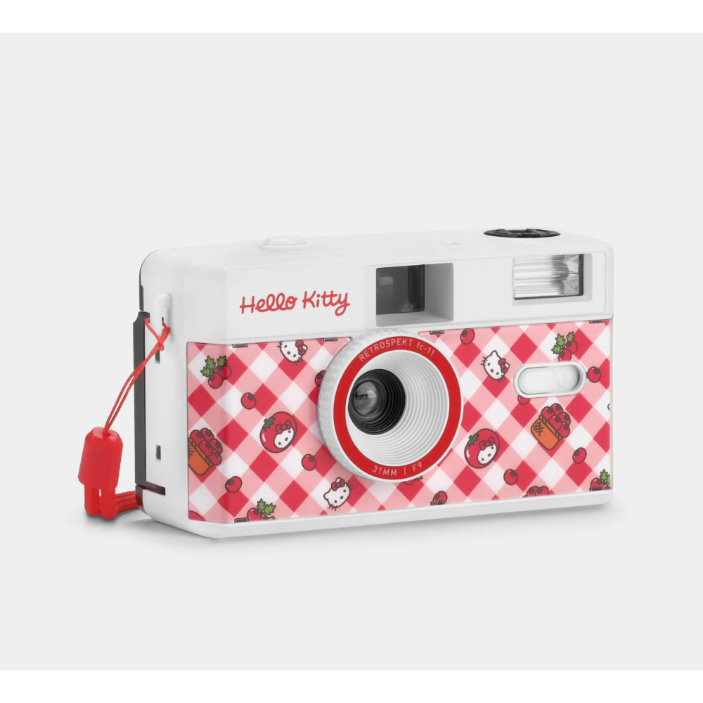 美國 Sanrio 聯名系列 KITTY Howdy PartnerKuromi 皮皮蛙 底片相機 復古相機 相機包-細節圖6
