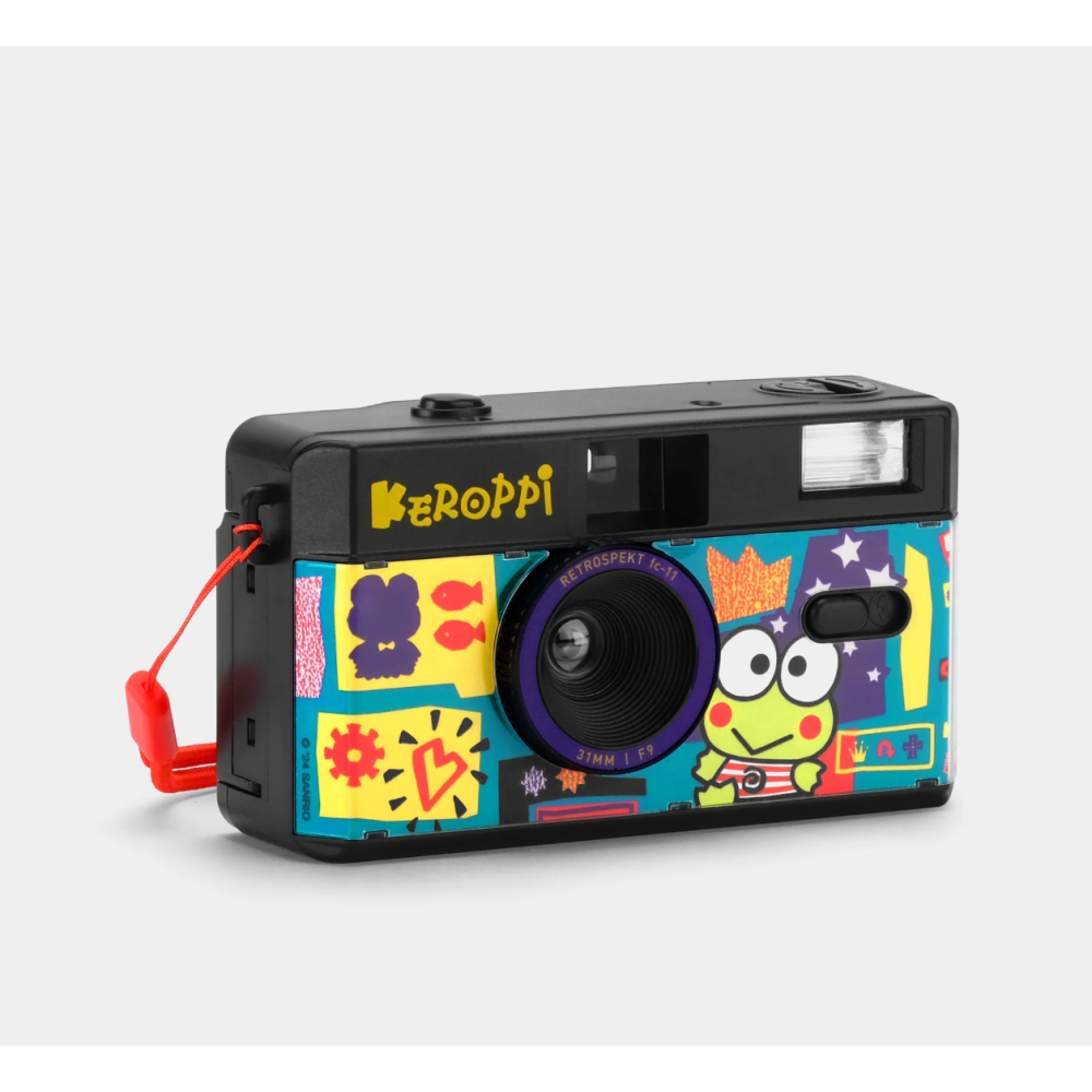 美國 Sanrio 聯名系列 KITTY Howdy PartnerKuromi 皮皮蛙 底片相機 復古相機 相機包-細節圖7