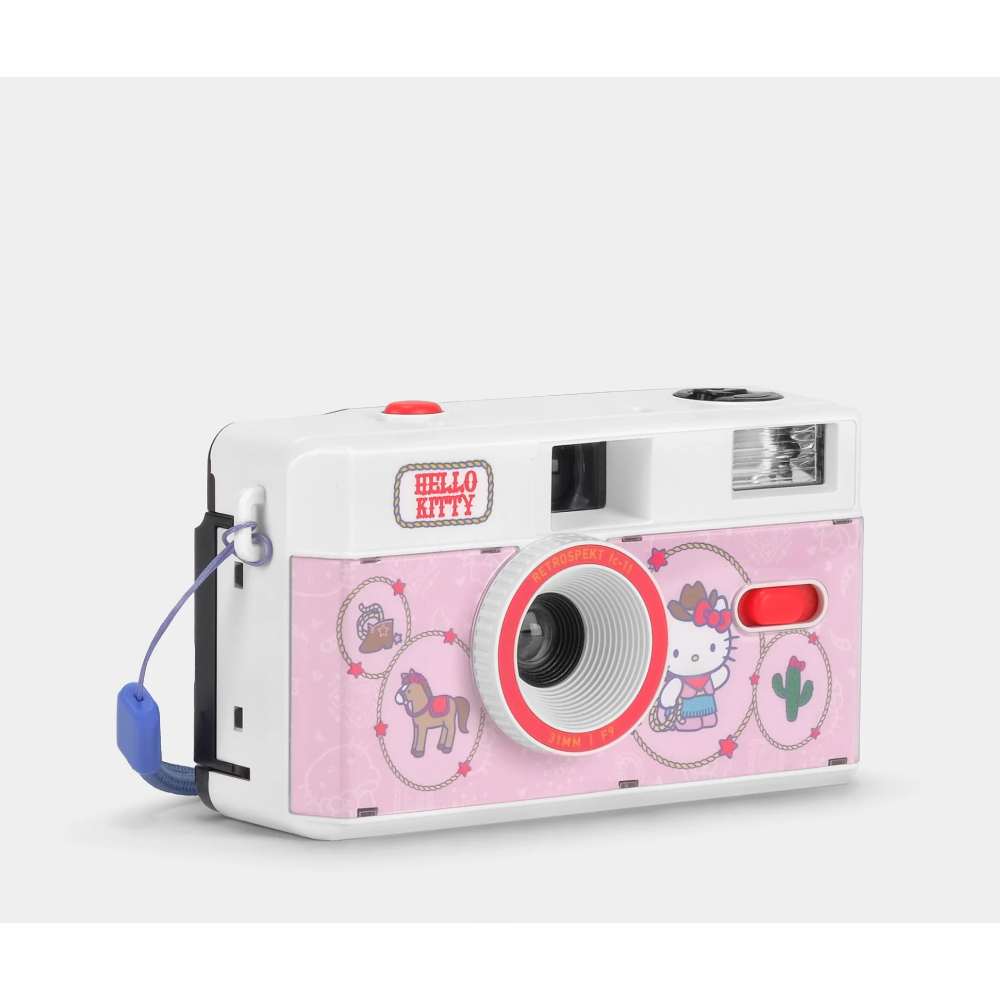 美國 Sanrio 聯名系列 KITTY Howdy PartnerKuromi 皮皮蛙 底片相機 復古相機 相機包-規格圖10