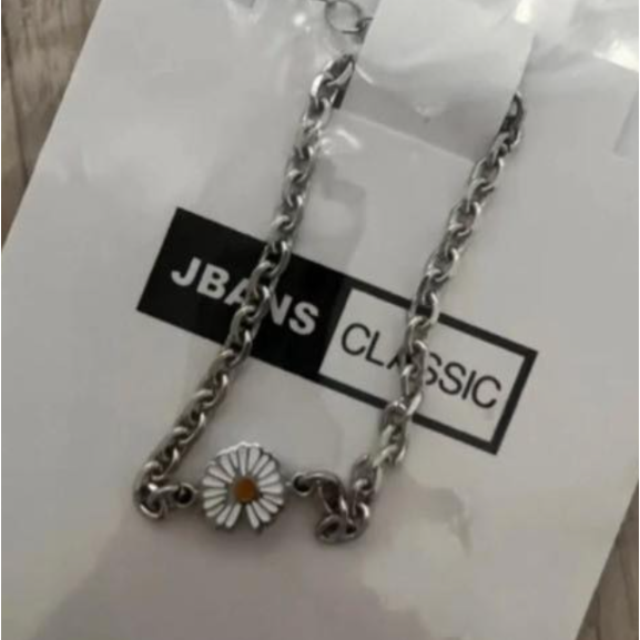 🇰🇷 韓國限定 JBANS 跟著GD瘋一波 小雛菊 手鍊 鋼鍊 & 黑繩手鏈-細節圖11
