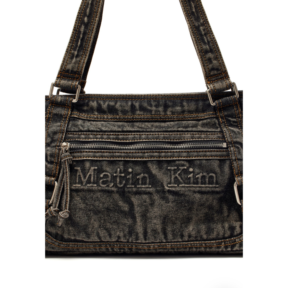 🇰🇷 韓國同步上新 Matin Kim 夏季最新款 牛仔 立體Logo 肩背包 & 半月包-細節圖10