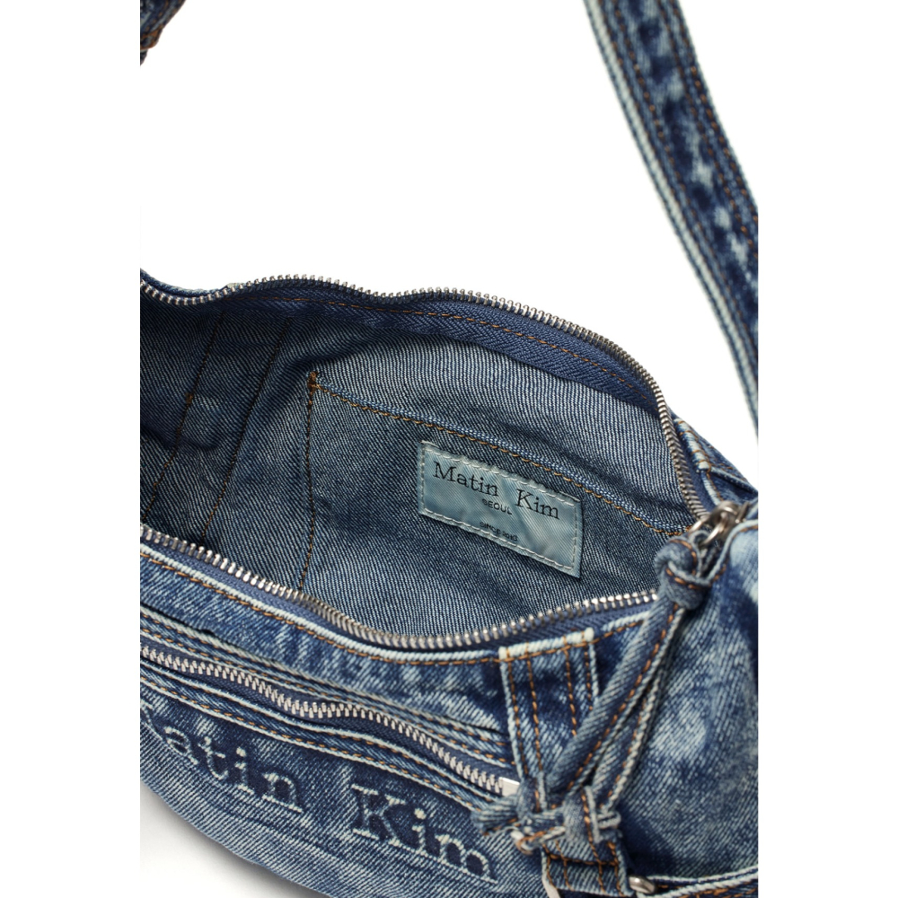 🇰🇷 韓國同步上新 Matin Kim 夏季最新款 牛仔 立體Logo 肩背包 & 半月包-細節圖11