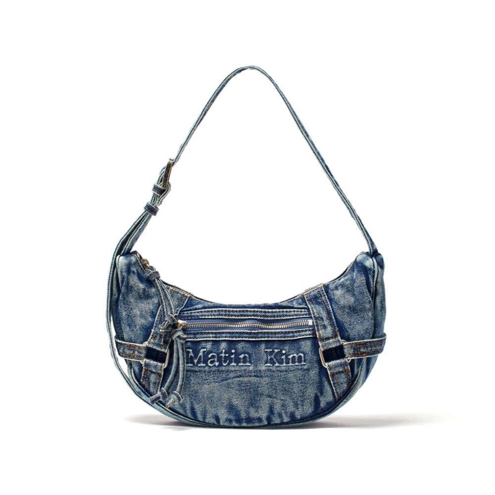 🇰🇷 韓國同步上新 Matin Kim 夏季最新款 牛仔 立體Logo 肩背包 & 半月包-規格圖11