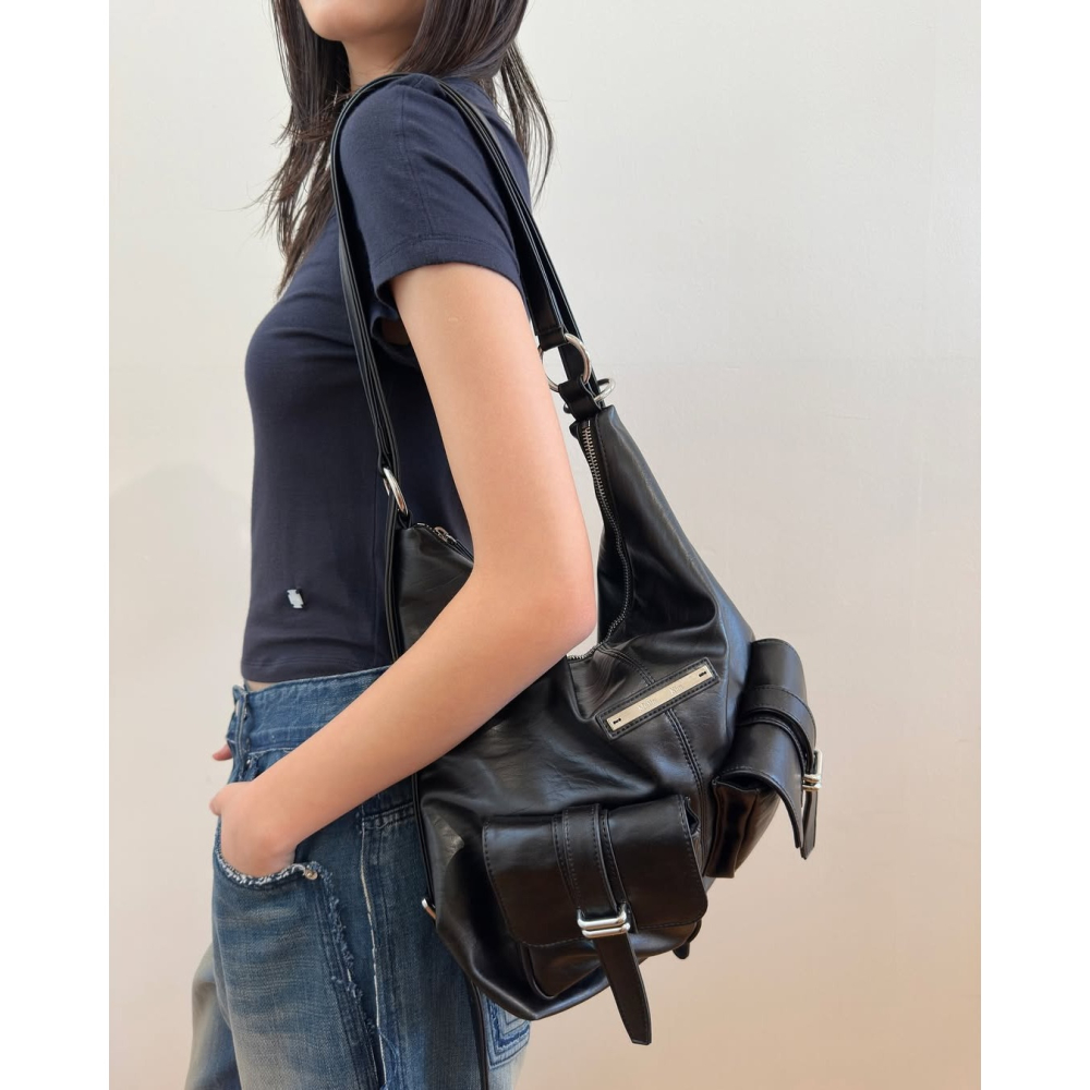 🇰🇷 韓國 Matin Kim 最新 Double Pocket 可肩背+ 後背包 Two Way Bag-細節圖2