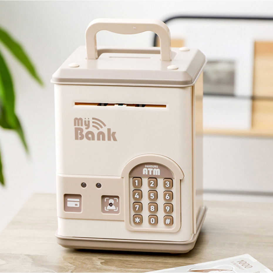 🇯🇵 日本 超可愛 仿真 ATM  電子存錢筒 要用提款卡還要密碼才能領錢喔-細節圖5