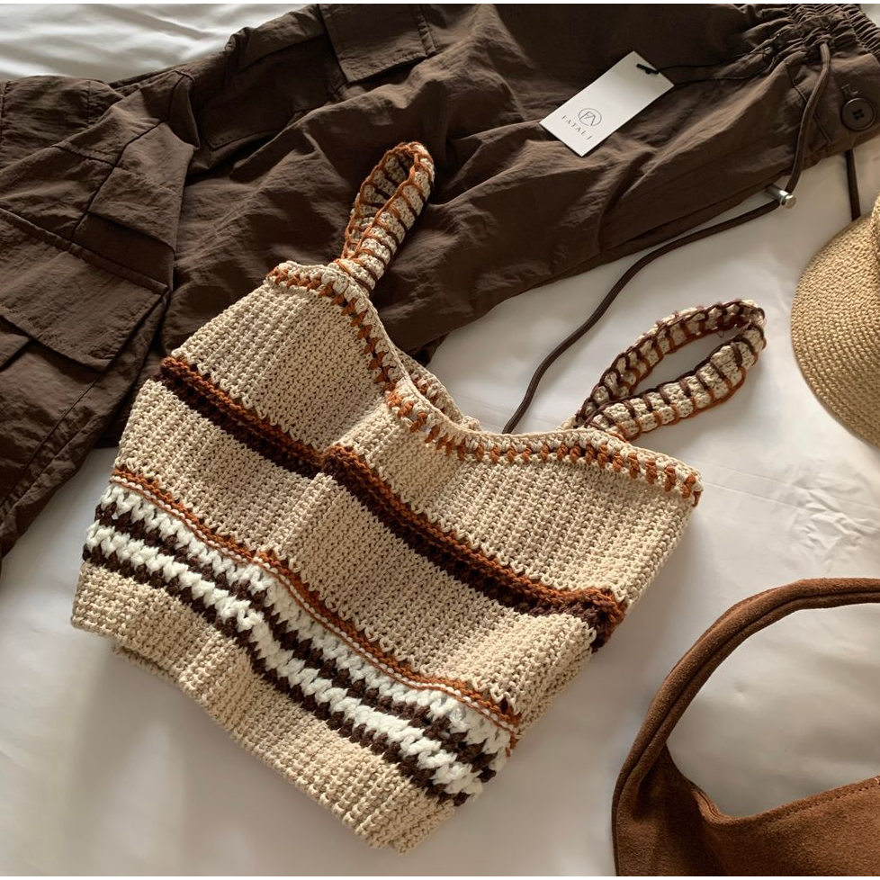 🇰🇷 韓國同步上新ＦＡＴＡＬＪ 波希米亞 針織 短版 背心-細節圖4