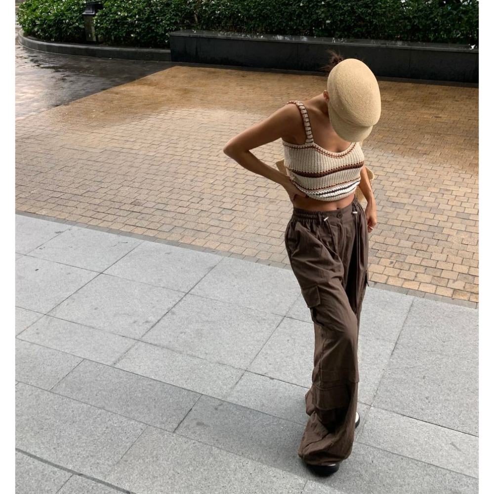 🇰🇷 韓國同步上新ＦＡＴＡＬＪ 波希米亞 針織 短版 背心-細節圖5