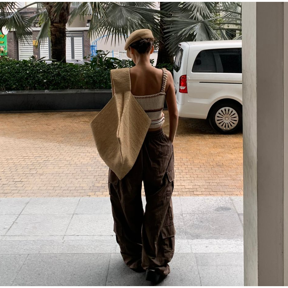 🇰🇷 韓國同步上新ＦＡＴＡＬＪ 波希米亞 針織 短版 背心-細節圖6