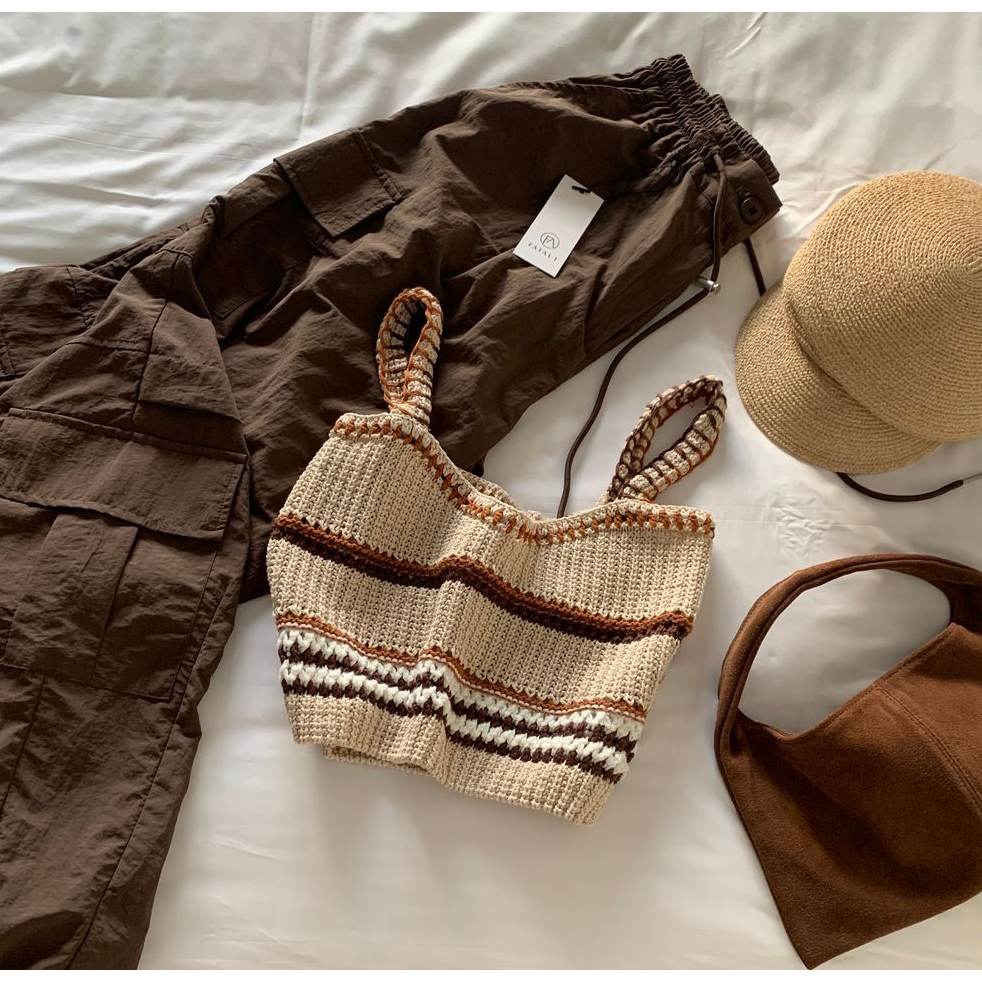 🇰🇷 韓國同步上新ＦＡＴＡＬＪ 波希米亞 針織 短版 背心-細節圖7