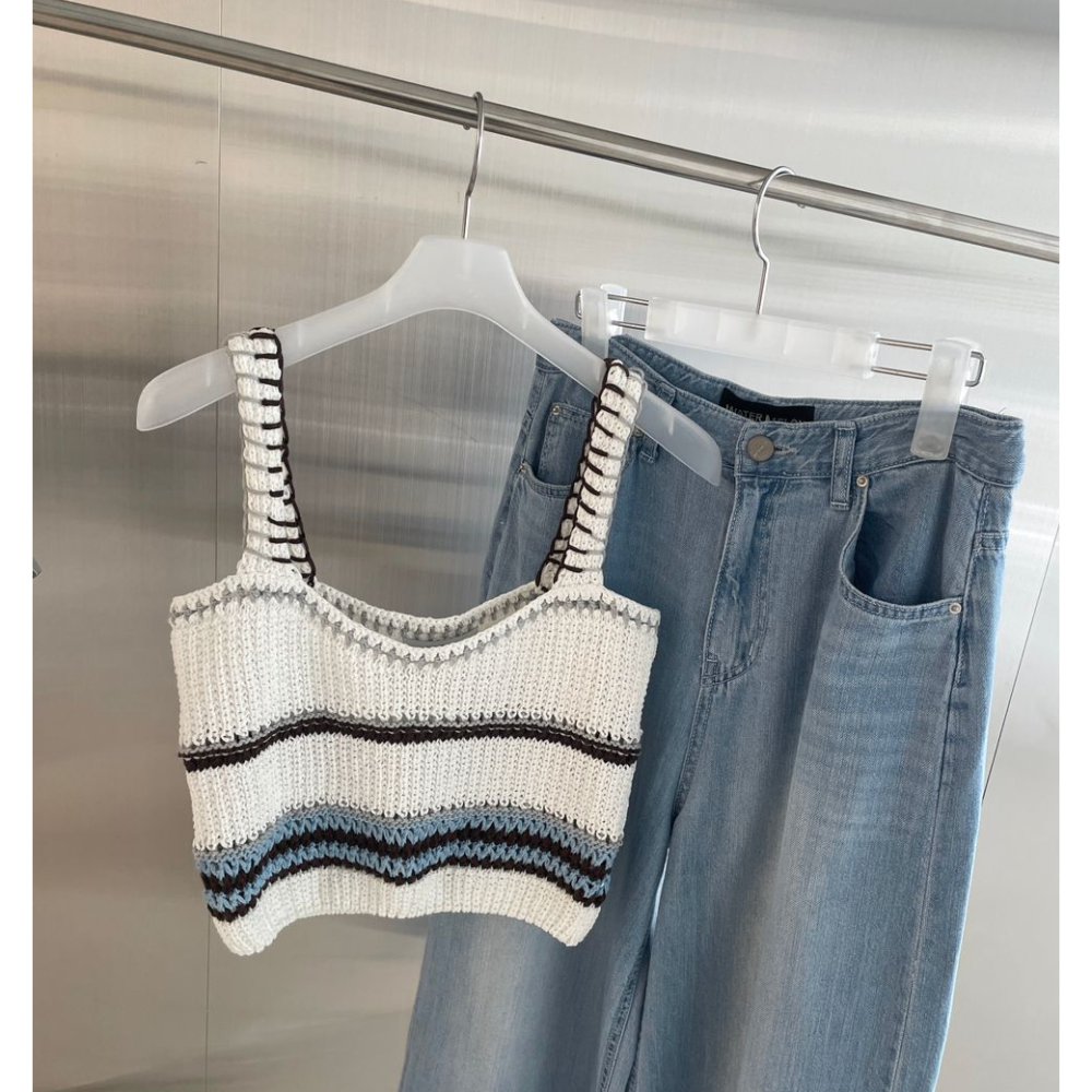 🇰🇷 韓國同步上新ＦＡＴＡＬＪ 波希米亞 針織 短版 背心-細節圖8