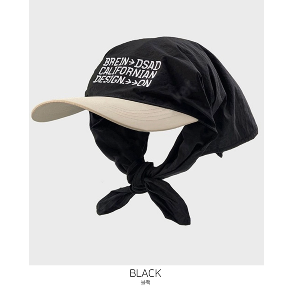 🇰🇷 韓國 Vanilla’ Mint 的 棒球帽＋頭巾二合一 跟著 GD 綁頭巾-細節圖9