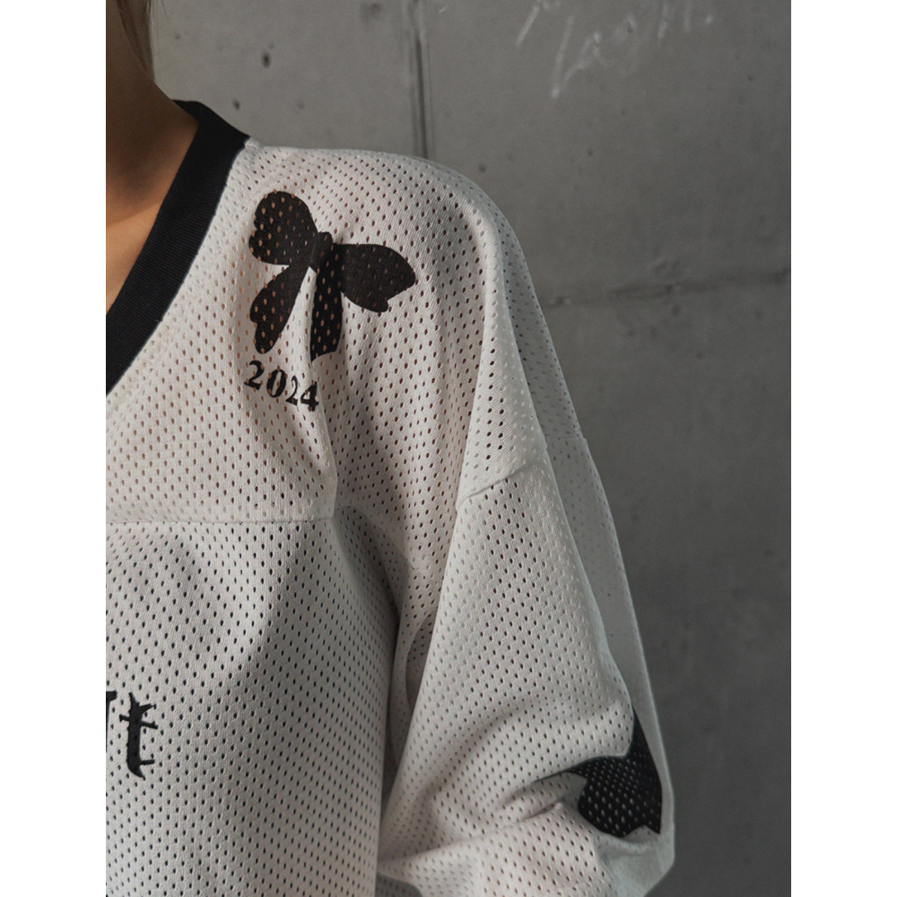 🇰🇷 韓國同步上新 streets lagirl  帶點可愛蝴蝶結🎀 球衣-細節圖3