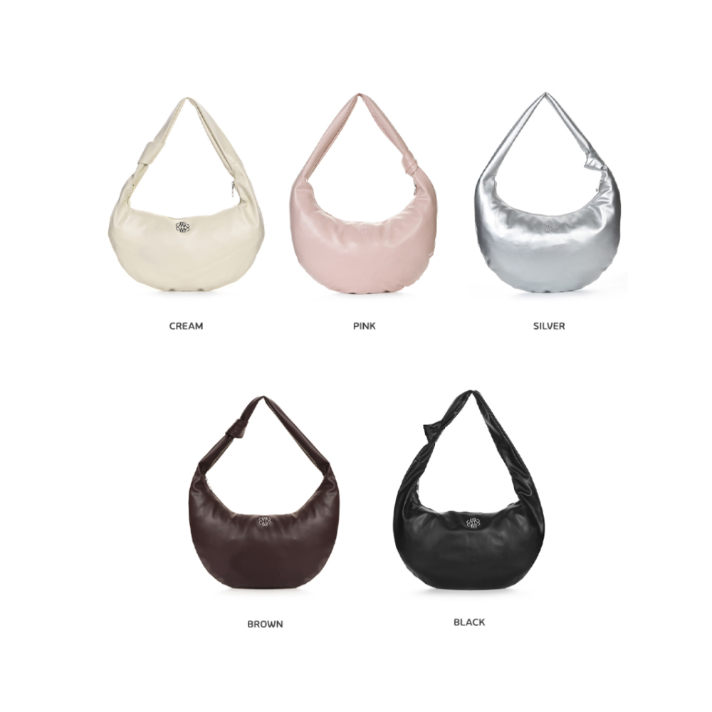 🇰🇷 韓國 徐睿知同款 NICK & NICOLE 彎月皮革肩背包-細節圖3