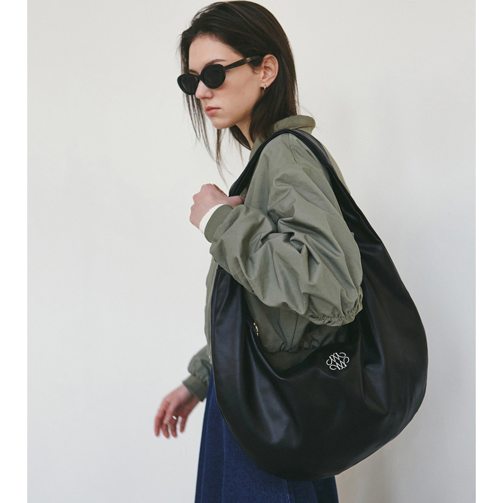 🇰🇷 韓國 徐睿知同款 NICK & NICOLE 彎月皮革肩背包-細節圖6