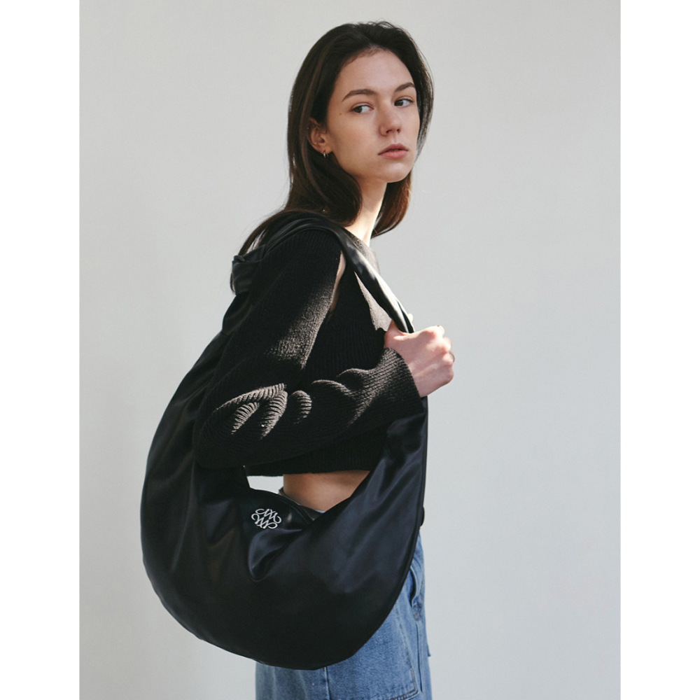 🇰🇷 韓國 徐睿知同款 NICK & NICOLE 彎月皮革肩背包-細節圖9