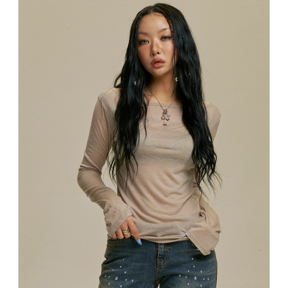 🇰🇷 韓國 Jennie 同款 gila archive 混羊毛 長Tee-細節圖8