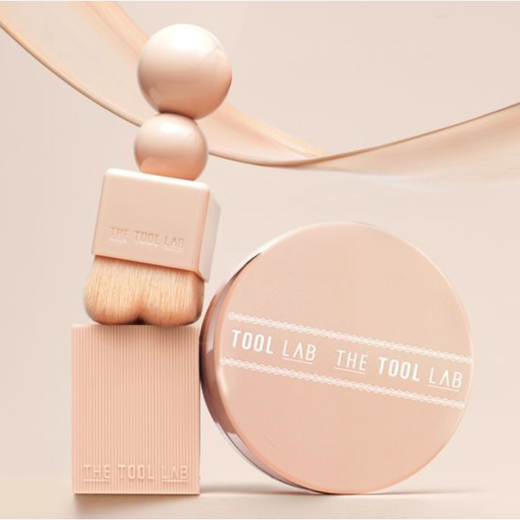 韓國 『 the Tool Lab 氣墊粉底印章刷 ＋ 水光玻璃肌 迷你氣墊粉餅 組合』-細節圖3