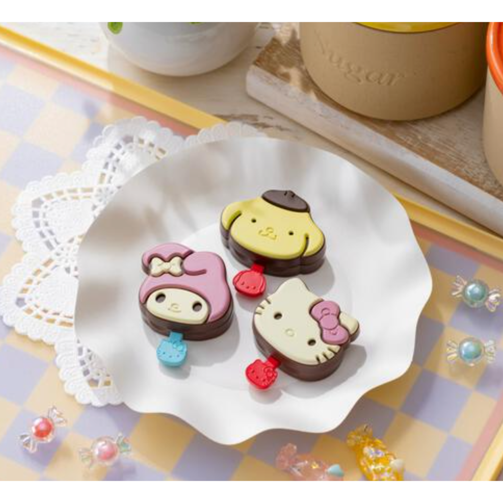 🇯🇵 日本三麗鷗家族 巧克力棒棒糖護唇膏 kitty 布丁狗 melody-細節圖11