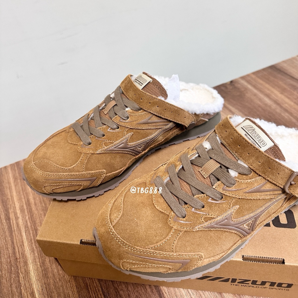🔥🔥 MIZUNO LG 60s Slipper 美津濃 毛毛 穆勒拖鞋 有後鉤喔～-細節圖5