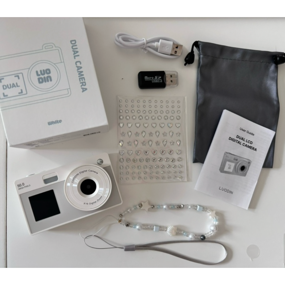 🇰🇷 韓國LUODIN 雙螢幕 Y2K 自拍超推 CCD復古數位相機 附贈貼紙、記憶卡-細節圖7