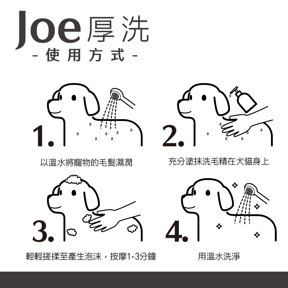 【Crazy Joe 瘋狂的喬】Joe厚洗 汪喵專用 花果香 500ml-細節圖3