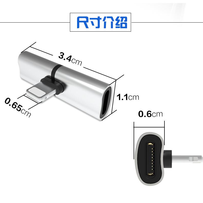 iphone 音源線 充電 聽歌 轉接頭 Lightning 二合一  頭 一拖二 耳機 14 13 Pro Max-細節圖6