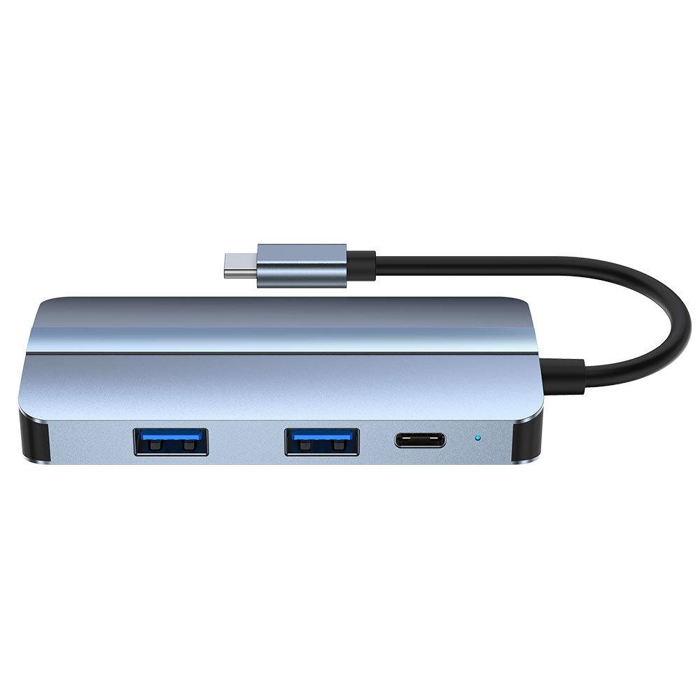 多功能轉接器 集線器type-c擴展器七合一USB+HDMI+USB-C+音頻+PD+VGA電腦 充電 擴充器 讀卡機-細節圖6