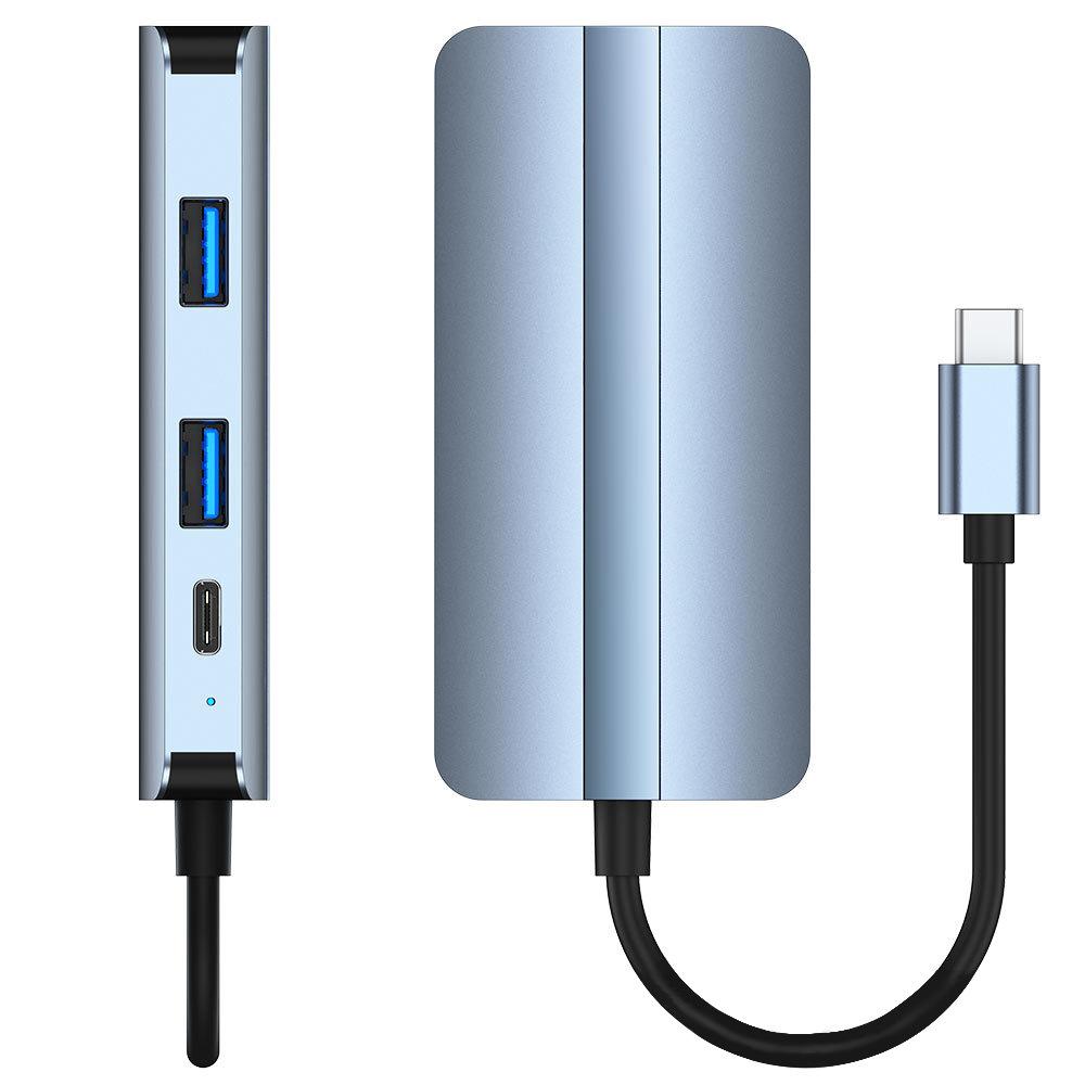 多功能轉接器 集線器type-c擴展器七合一USB+HDMI+USB-C+音頻+PD+VGA電腦 充電 擴充器 讀卡機-細節圖7