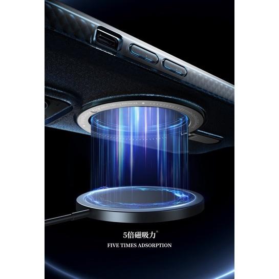 新款適用蘋果iPhone14promax磁吸手機殼13pro 13promax隐形支架放大鏡頭硬殼 magsafe-細節圖4