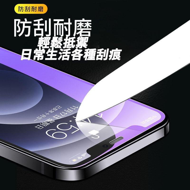 抗藍光頂級滿版玻璃貼 不碎邊 保護貼iPhone 13 12 11 Pro Max 14 XR XS X i11 i1-細節圖4