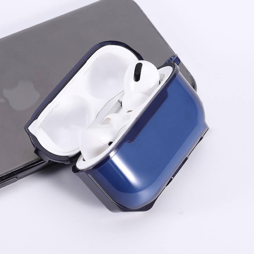 airpods pro保護套殼 airpods耳机殼分體設計 TPU晶透防摔保護殼 蘋果 Appele-細節圖4