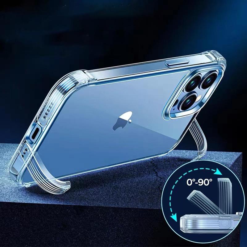 (台灣現貨) samsung 三星 隱形支架手機殼 手機支架 透明手機殼 防摔殼 軍規防摔 立架手機殼 S22 S22U-細節圖5