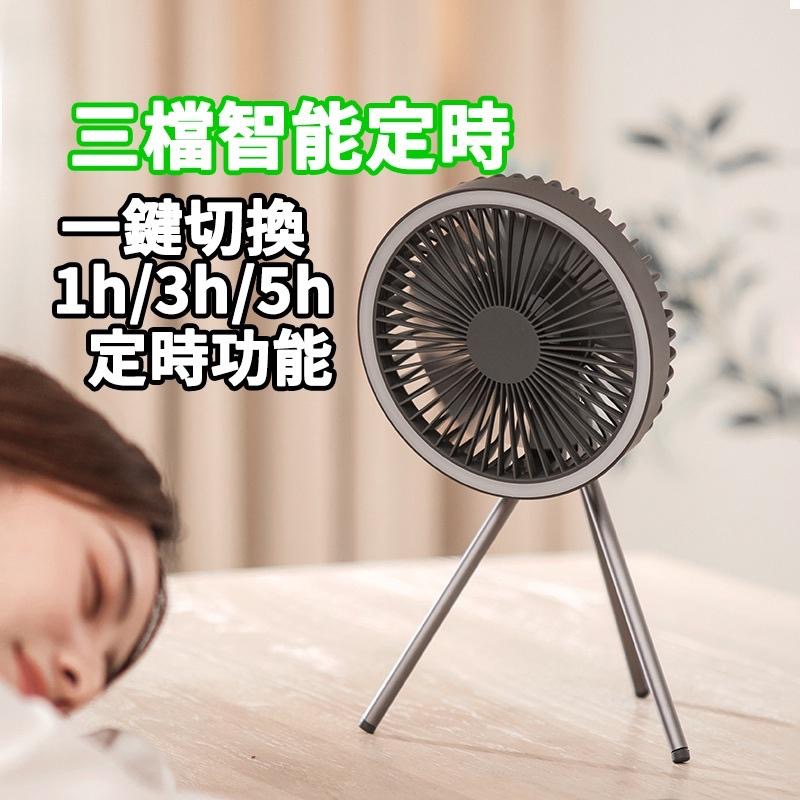 【露營風扇 】27小時續航 露營風扇 充電電風扇 風扇 戶外露營風扇 風扇掛燈 風扇吊燈 三腳架風扇 便攜露營燈 充電露-細節圖2