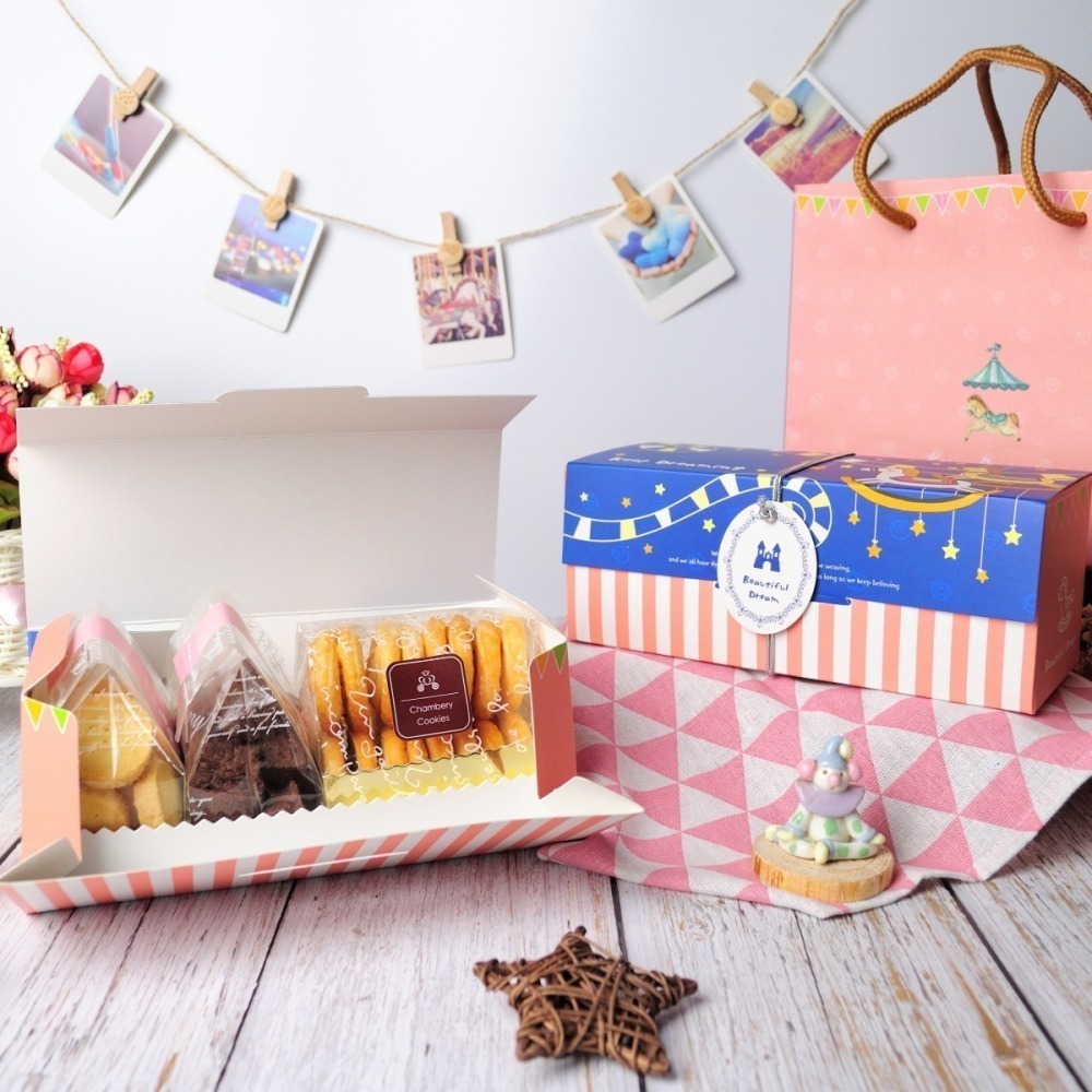 【香貝里Chambery】夢想木馬禮盒丨彌月丨附提袋丨伴手禮丨彌月小卡丨蝴蝶酥丨手工餅乾-細節圖3