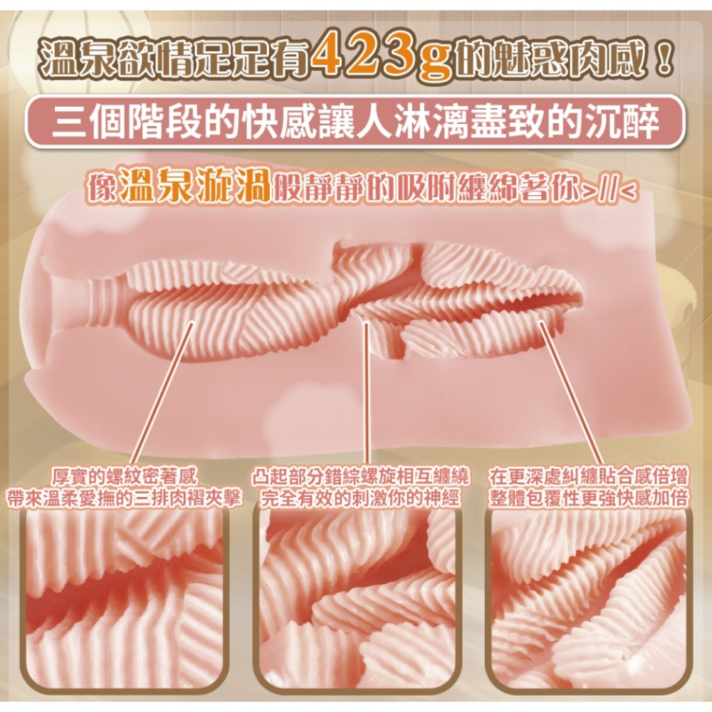 6H出貨【送潤滑液⚡️免運費】日本對子哈特 TH 溫泉慾情 動漫少女自慰器 男用自慰器 飛機杯男用 情趣用品 男用成人-細節圖5