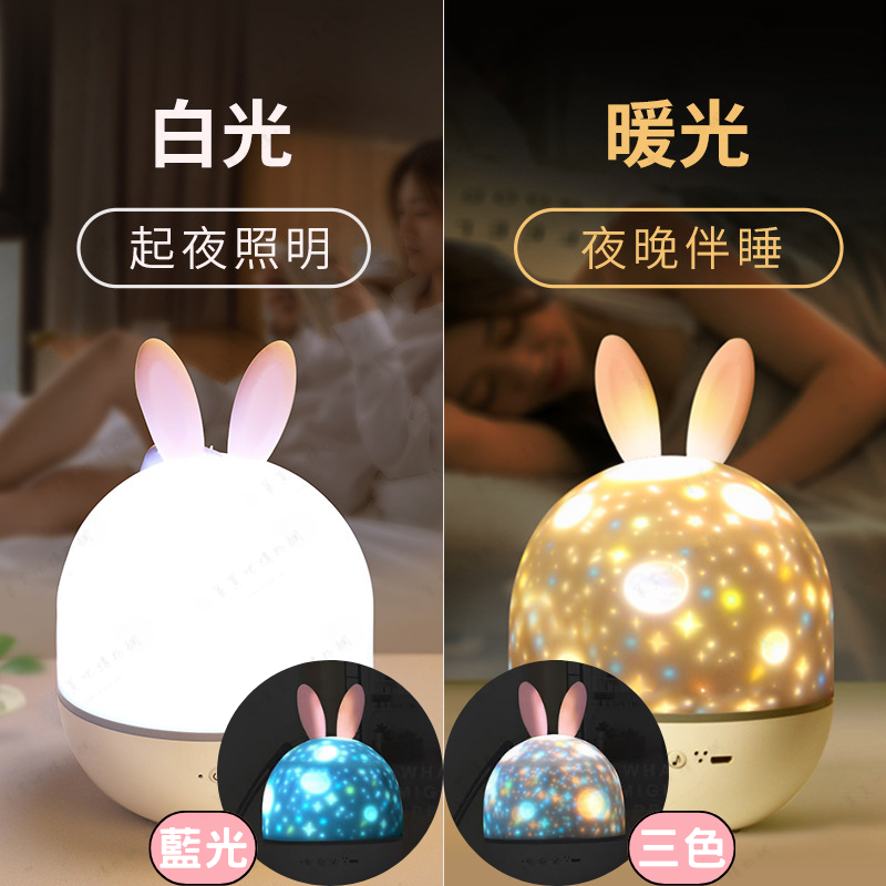 【贈六款燈片】星空投影燈 星空燈 投影燈 八音盒 氛圍燈 小夜燈 星空夜燈 哄睡神器 生日禮物 交換禮物-細節圖3