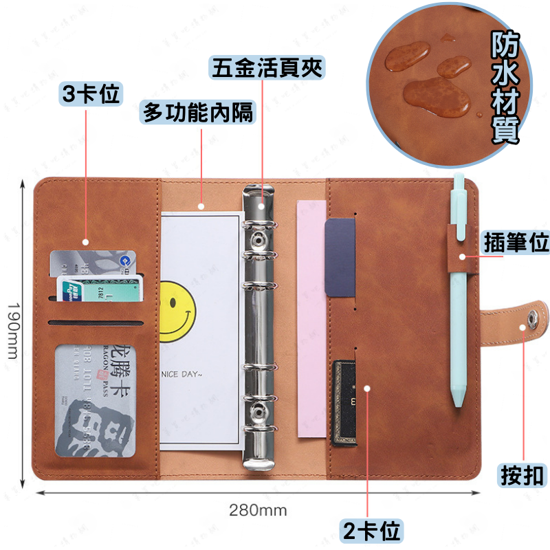 【台灣現貨】記帳本 存錢本 理財收納本 理財本 記事本 存摺收納 家計簿 收支簿 手帳本 2025記帳本-細節圖2