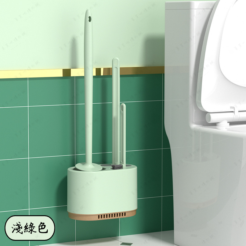 【淺綠色】三合一馬桶刷
