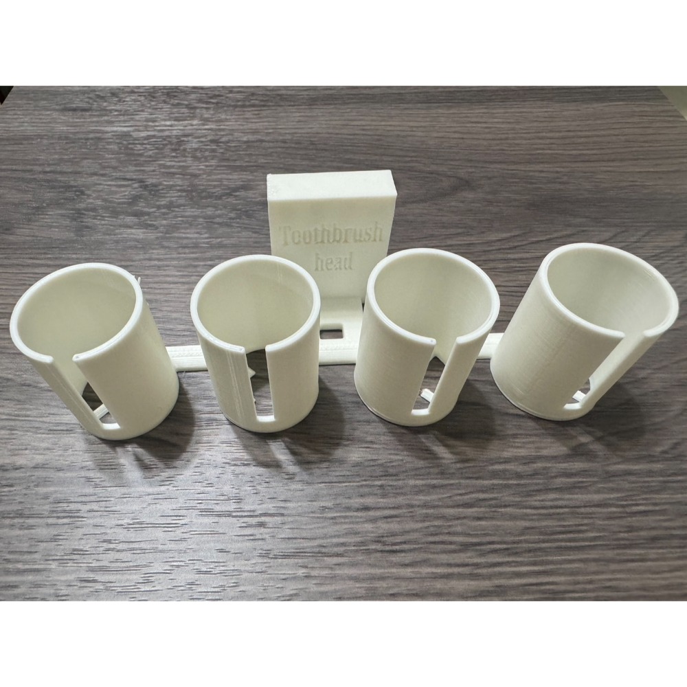 3D印製-通用牙刷頭架 適用各品牌 飛利浦 歐樂B 高露潔 小米  黑人  Panasonic 國際牌 電動牙刷 牙刷架-規格圖7